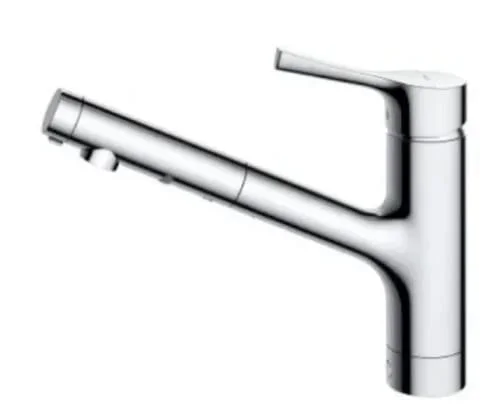 Vòi rửa bát nóng lạnh dây rút TOTO TKS05304J