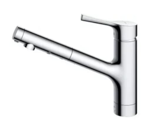 Vòi rửa bát nóng lạnh dây rút TOTO TKS05305JA