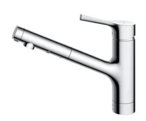 Vòi rửa bát nóng lạnh dây rút TOTO TKS05305JA