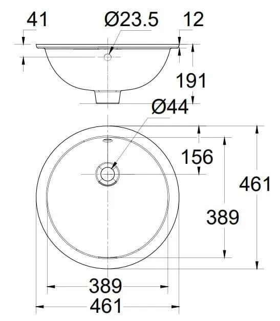Chậu rửa âm bàn American Stadard 0433-WT 