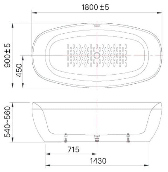 Bồn tắm lập thể Inax BF-1858V 1,8m