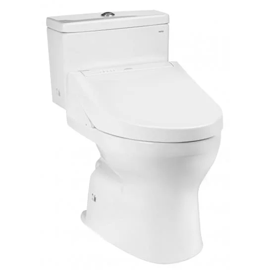 Bồn cầu 2 khối nắp rửa điện tử TOTO CS302DW14#W