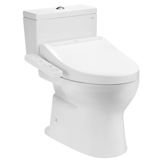Bồn cầu 2 khối nắp rửa điện tử TOTO CS302DW16#W