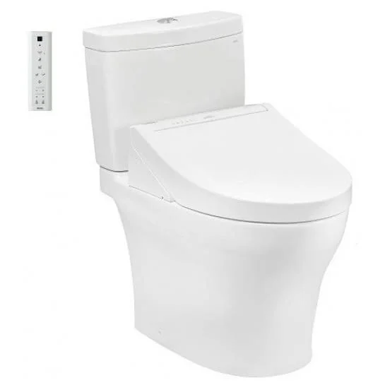Bồn cầu 2 khối nắp rửa điện tử TOTO CS769CDRW15