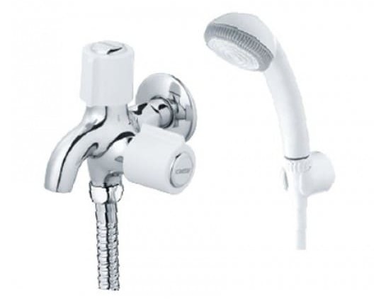 Vòi Sen Tắm Lạnh Dây Nhựa Bát Nhựa Caesar S038CP 