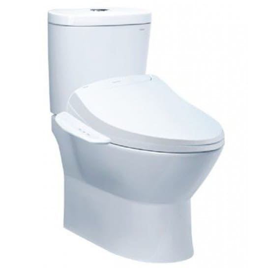 Bồn Cầu hai Khối nắp điện tử Caesar CD1320/TAF400H