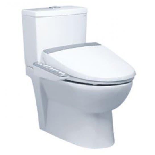 Bồn cầu 2 khối nắp điện tử Caesar CD1340/TAF200H