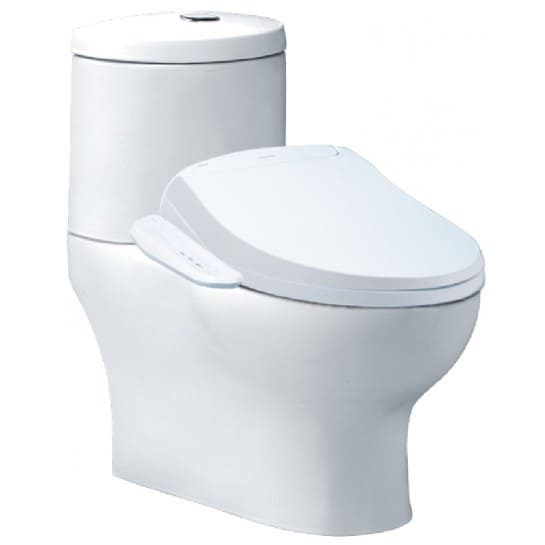 Bồn cầu 2 khối nắp điện tử Caesar CD1349/TAF400H