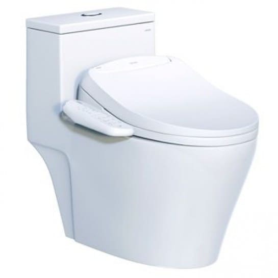 Bồn cầu 1 khối nắp điện tử Caesar CD1356/TAF400H 