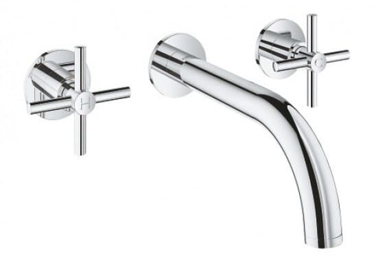 Vòi Chậu Lavabo Nóng Lạnh Gắn Tường Đức Grohe 20164003