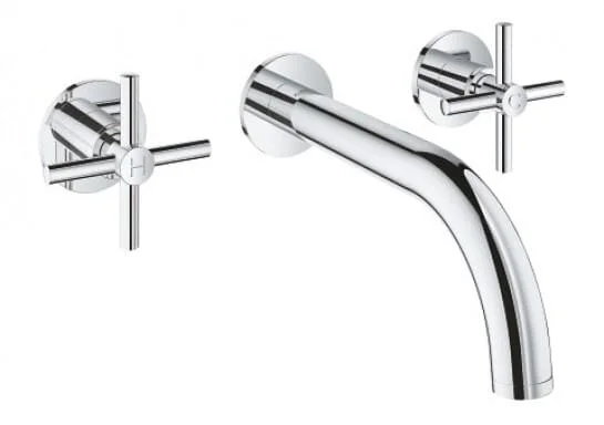 Vòi Chậu Lavabo Nóng Lạnh Gắn Tường Đức Grohe 20164003