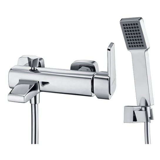 Vòi Sen Tắm Nóng Lạnh Caesar S593C Bát Sen Vuông 1 Chế Độ