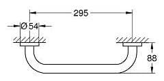 Bản vẽ Thanh Vịn Cho Người Khuyết Tât Đức Grohe 40421DA1