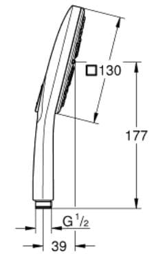 Tay Sen Tắm Nhập Khẩu Đức Grohe 26550000
