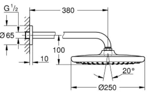 Bát Sen Tắm Gắn Tường Đức Grohe 26668000