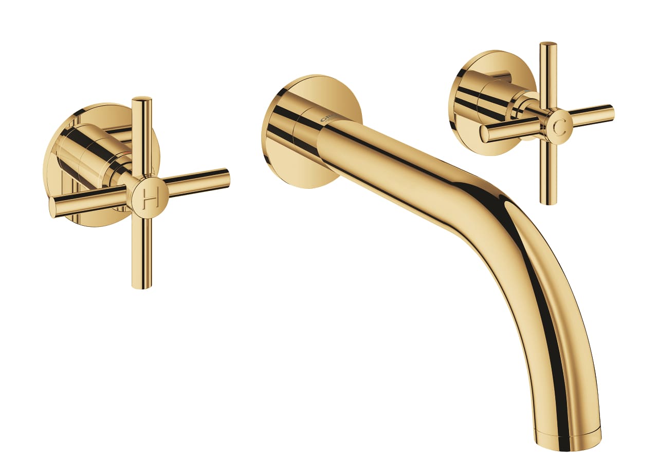 Vòi Chậu Lavabo Nóng Lạnh Gắn Tường Đức Grohe 20164GL3