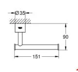 Bản vẽ Nút Nhấn Xả Lavabo Đức Grohe 65807AL0