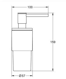 Bản vẽ Bình Đựng Xà Phòng Đức Grohe 40306GL3