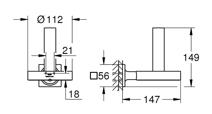 Móc Giấy Vệ Sinh Nhập Khẩu Đức Grohe 40956GN1