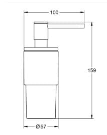 Bản vẽ Bình Đựng Xà Phòng Đức Grohe 40306DA3
