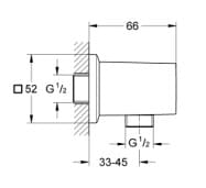 Bản vẽ Đầu Nối Ra Nước Nhập Khẩu Đức Grohe 27707AL0