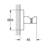 Bản vẽ Móc Áo Nhập Khẩu Đức Grohe 40364GN1