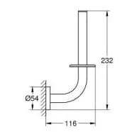 Bản vẽ Móc Giấy Vệ Sinh Nhập Khẩu Đức Grohe 40385GN1