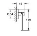 Bản vẽ Móc Giấy Vệ Sinh Nhập Khẩu Đức Grohe 40689GN1