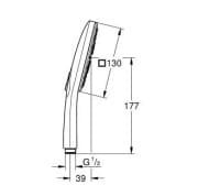 Bản vẽ Tay Sen Tắm Nhập Khẩu Đức Grohe 26582AL0