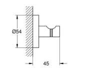 Bản vẽ Móc Áo Nhập Khẩu Đức Grohe 40364DL1