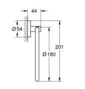Bản vẽ Vòng Treo Khăn Nhập Khẩu Đức Grohe 40365DL1