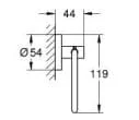 Bản vẽ Móc Giấy Vệ Sinh Nhập Khẩu Đức Grohe 40689DL1