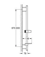 Bản vẽ Thanh Trượt Sen Kèm Gác Sen Đức Grohe 26603A00