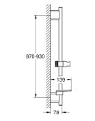 Bản vẽ Thanh Trượt Sen Kèm Gác Sen Đức Grohe 26603AL0