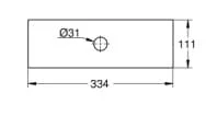 Bản vẽ Bát Sen Tắm Gắn Trần Đức Grohe 26784000