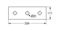 Bản vẽ Bát Sen Tắm Gắn Trần Đức Grohe 26786000