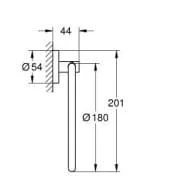 Bản vẽ Vòng Treo Khăn Nhập Khẩu Đức Grohe 40365GN1