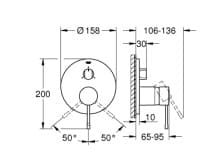 Mặt Nạ Sen Âm Tường Đức Grohe 24092GL1
