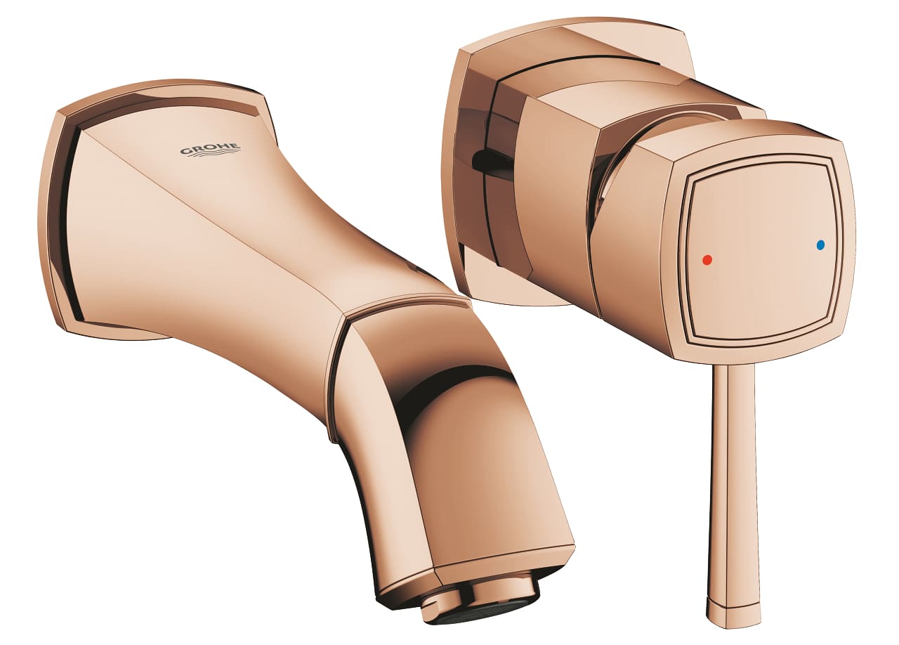 Vòi Chậu Lavabo Nóng Lạnh Gắn Tường Đức Grohe 19929DA0