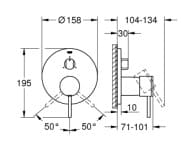 Mặt Nạ Sen Âm Tường Đức Grohe 24096003