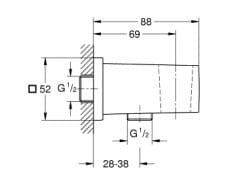 Bản vẽ Gác Sen Nhập Khẩu Đức Grohe 26370ALC