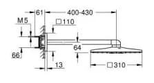 Bản vẽ Bát Sen Tắm Gắn Tường Đức Grohe 26479ALC