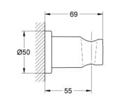 Bản vẽ Gác Sen Nhập Khẩu Đức Grohe 27074GLC