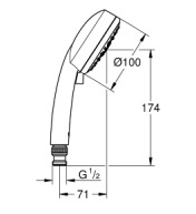Bản vẽ Tay Sen Tắm Nhập Khẩu Đức Grohe 27573ALC