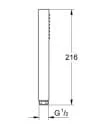 Bản vẽ Tay Sen Tắm Nhập Khẩu Đức Grohe 27699000