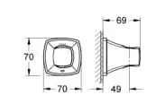Bản vẽ Gác Sen Nhập Khẩu Đức Grohe 27969DA0