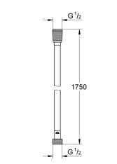 Bản vẽ Dây Sen Nhập Khẩu Đức Grohe 28388GN0