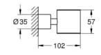 Bản vẽ Kệ Cốc Đánh Răng Nhập Khẩu Đức Grohe 40304DA3