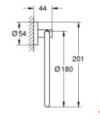 Bản vẽ Vòng Treo Khăn Nhập Khẩu Đức Grohe 40365AL1