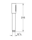 Bản vẽ Tay Sen Tắm Nhập Khẩu Đức Grohe 26866A00
